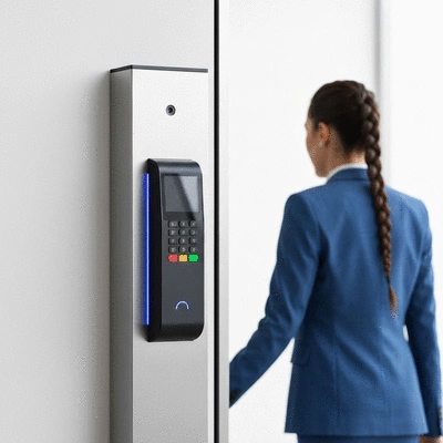 Un système de contrôle d'accès moderne dans un bureau sécurisé