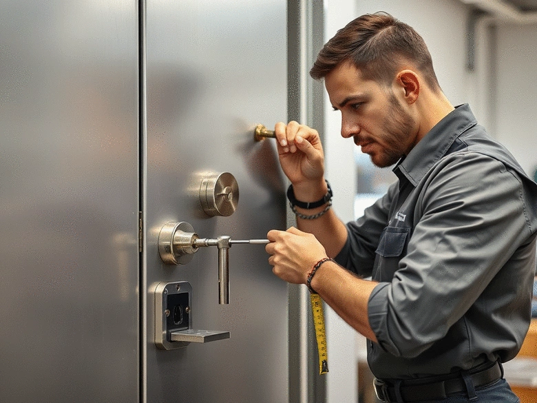 Installer une serrure sur métal